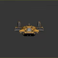 Modern Spaceship Spacecraft 3d model