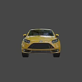 Yellow Ford Focus Hatchback With Sporty Exterior Design And Alloy Wheels