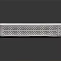 White Square Electronic Network Device With Multiple Ethernet Ports And Cooling Vents