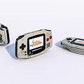 Modern game machine Old handheld game machine 3d model
