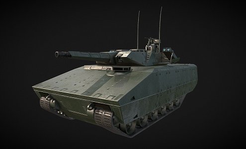 Armored Personnel Carrier Tank 3d model