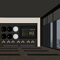 Modern Fitness Space With Yoga Mats And Floor To Ceiling Windows For Workout