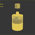 Fashion Clothing Accessories With Metal Cylindrical Design Textured Surface And Holes