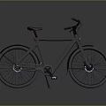 Modern Minimalist Bicycle With Sleek Frame Matte Gray Finish And Stylish Wheels