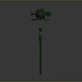 Turret Turntable Railgun Sci-fi Tower Defense Game Tower Defense Sci-fi Turret Game Turret Game Battery 3d model