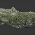 Mountainous Terrain With Lush Green Vegetation Forested Slopes And Scenic Valley Lake