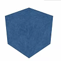 Elegant Blue Velvet Component With Soft Folds And Plush Textured Surface