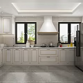 Modern Kitchen Interior Design With White Cabinets Sleek Countertop Window And Appliances
