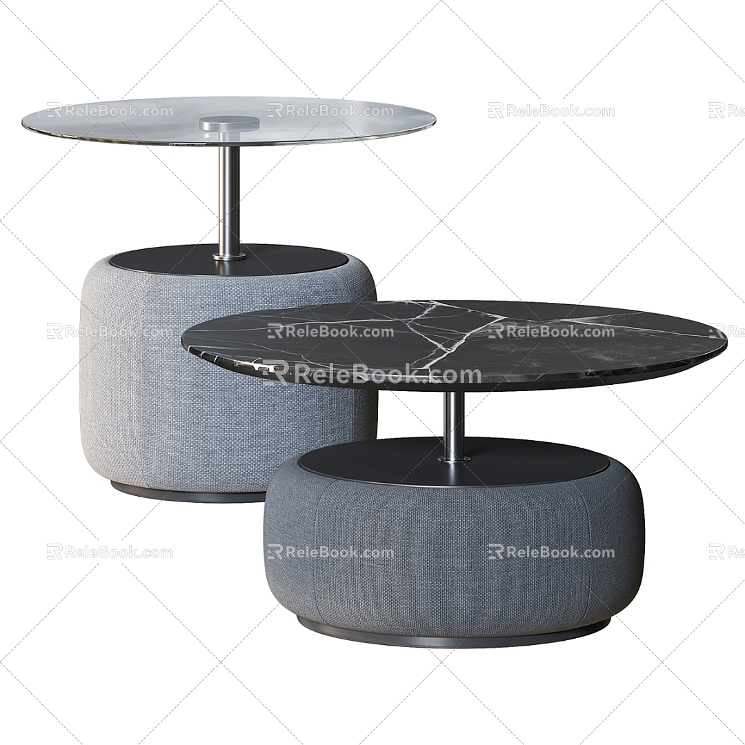 Cosmo coffee table round coffee table coffee table combination 3d model