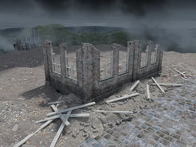 Modern Ruins 3d model Modern Ruins 3d model