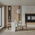 Modern dining table 3d model
