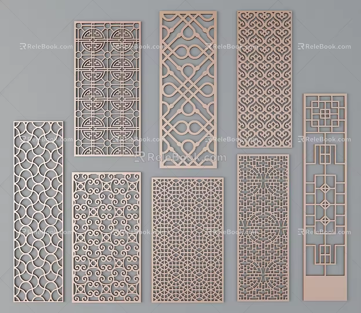 Chinese ancient pattern 3d model