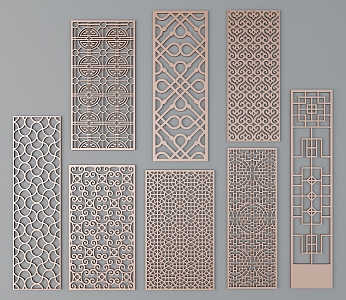 Chinese ancient pattern 3d model