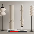 Quiet Floor Lamp Floor Lamp Combination 3d model