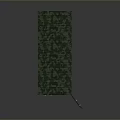 Military Camouflage Container With Open Door And Black Interior In Green Camouflage Design