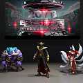 Mythical Creature Mage And Fox Spirit Game Characters From 2018 Tournament