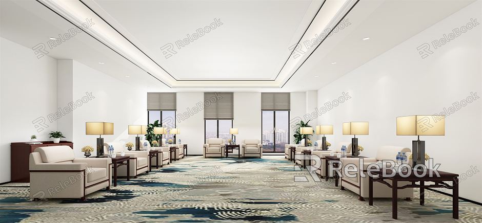 New Chinese Reception Room model