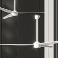 Modern Minimalist White Chandelier With Sleek Slender Arms And Interior Design