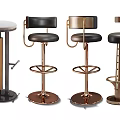 Modern Bar Stools With Metal Frames Leather Seats And Various Designs