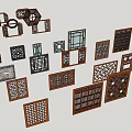 Collection of Ancient Windows 3d model
