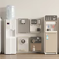 Various Modern Household Electrical Appliances Featuring Water Dispensers And Refrigerators