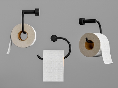 Toilet Paper Hardware Toilet Paper Hook Tissue Hanging Rod 3d model