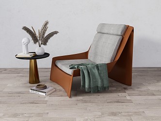 Modern Single Sofa Leisure Chair 3d model