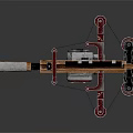 Modern crossbow 3d model