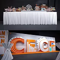 Public Art Exhibition For Urban Renewal With Stage And Display Boards