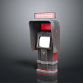 Vintage Video Pub Machine With Retro Metal Body And Screen Display Panel