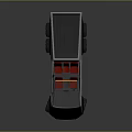 Smart Machine Futuristic Truck With Red Seats Open Bed And Modern Design