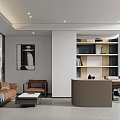 Modern Office Interior Design Open Workspace With Desks Ergonomic Chairs Glass Partitions And Green Plants