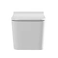 Modern White Sleek Toilet With Smooth Surface And Contemporary Design Elements 3d model