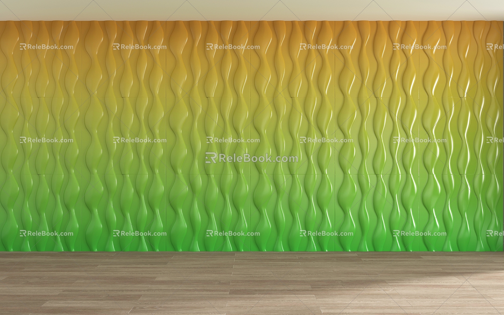 Modern background wall 3d model