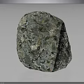 Natural Raw Stone With Green Gray Natural Texture And Unique Surface Pattern 3d model