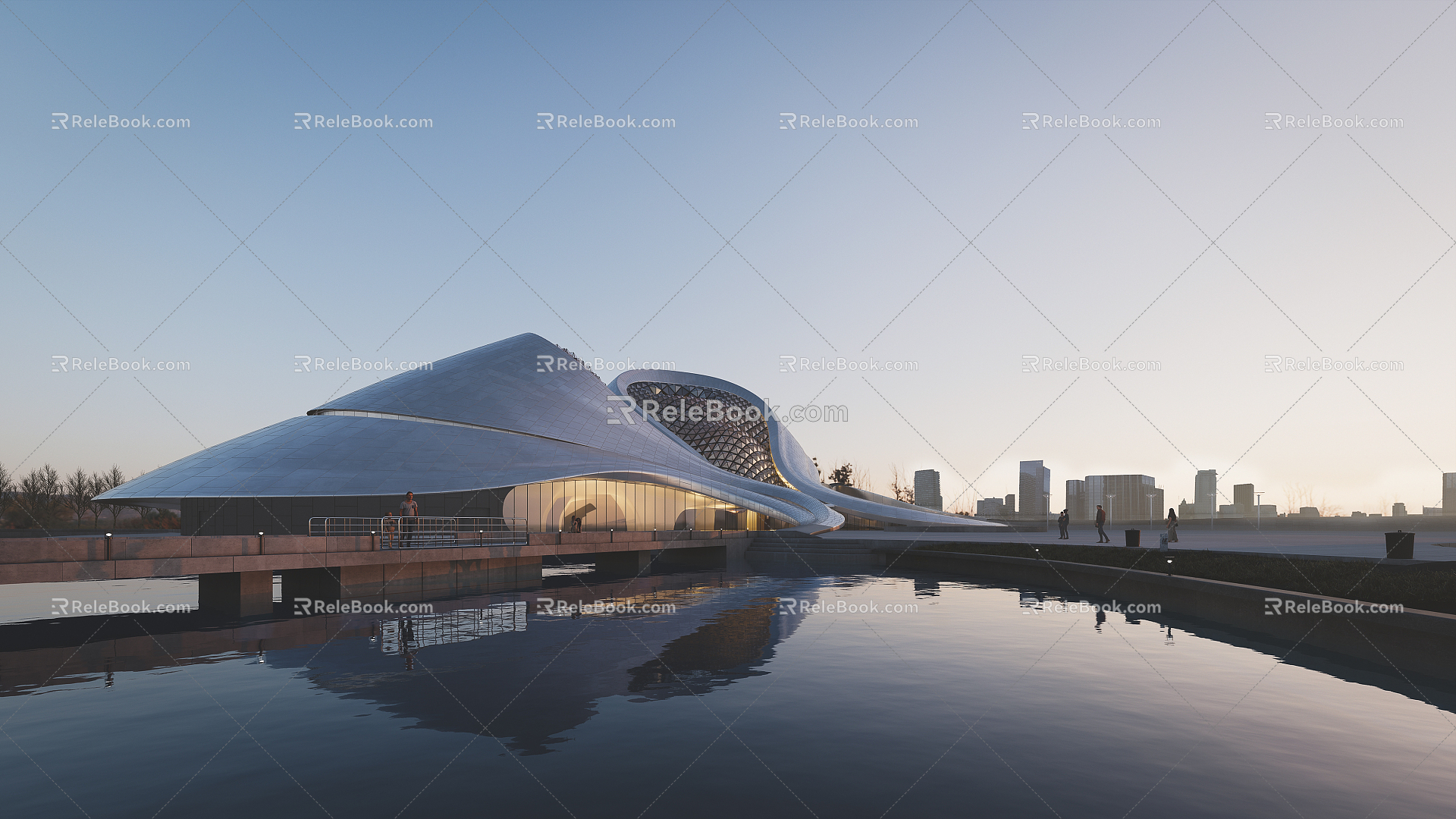 Modern Theatre Architecture Grand Theatre 3d model