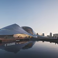 Modern Theatre Architecture Grand Theatre 3d model