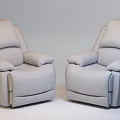 Modern Single Sofa Multi-function Single Leather Sofa 3d model