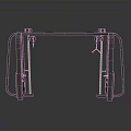Home Fitness Double Bar Training Rack With Metal Frame And Chain Handles