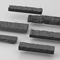 Showcase Natural Stone Wood Long Strips with Rough Texture for Interior Design