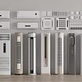 Various Types of Air Conditioners and Fans With Modern Designs and Different Styles