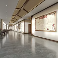 Hospital Outpatient Reception Area In Chinese Style Design