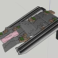 Modern Landscape Design With Escalators Staircase And Green Plant Platforms
