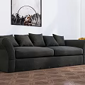 Modern double sofa 3d model