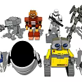 Modern Robots 3d model