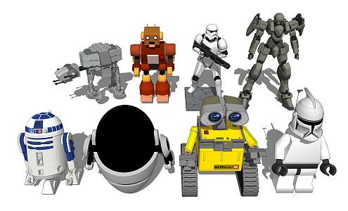 Modern Robots 3d model