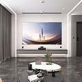 Modern Exhibition Hall Smart Home Model Room 3d model