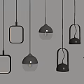 Modern Decorative Pendant Lights With Various Shapes And Designs Hanging From Ceiling