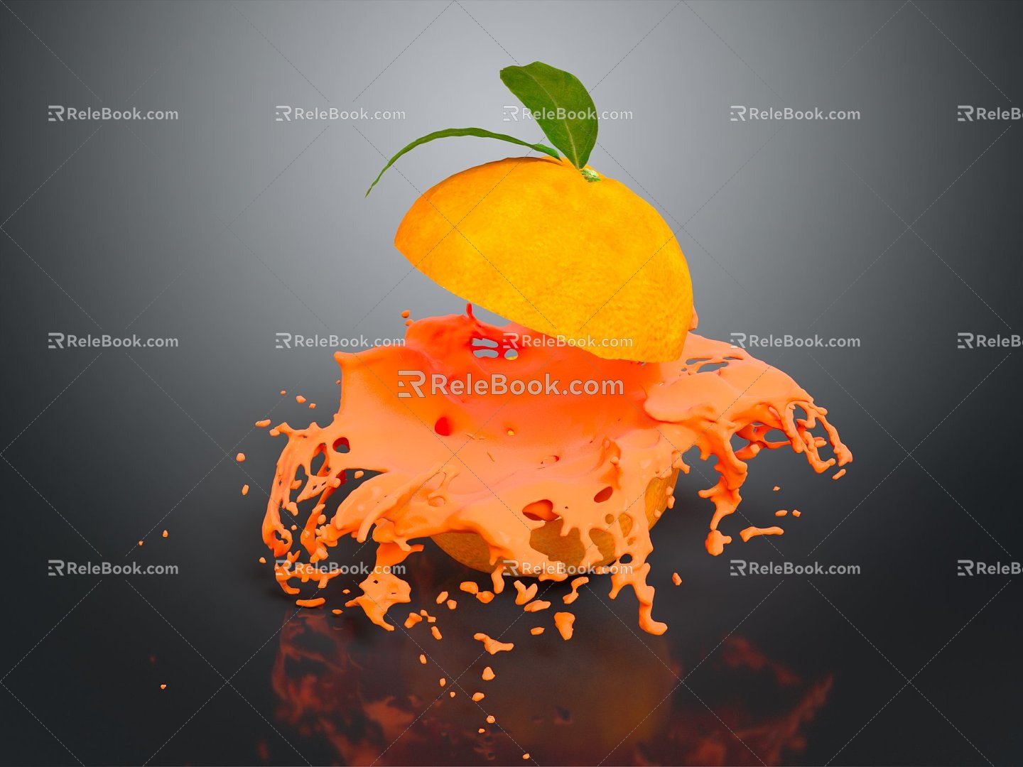 Modern Juice Juice Juice Drink Orange Juice Fruit Drink Food 3d model