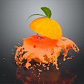 Modern Juice Juice Juice Drink Orange Juice Fruit Drink Food 3d model